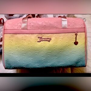 BUNDLE!New Juicy Couture GP Diamond Heartless Weekender Duffle and Backpack